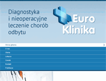 Tablet Screenshot of euro-klinika.pl